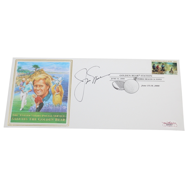 Jack Nicklaus Signed Golden Bear Station FDC JSA# D25357