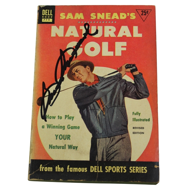 Sam Snead Signed Natural Golf Dell Revised Edition Book JSA# VV26996