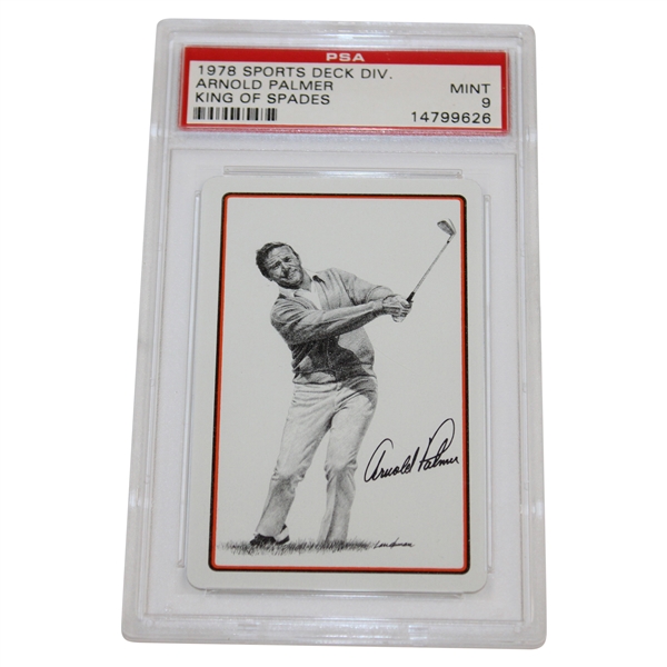 1978 Sports Deck Arnold Palmer King of Spades Card PSA Graded Mint 9 #14799626