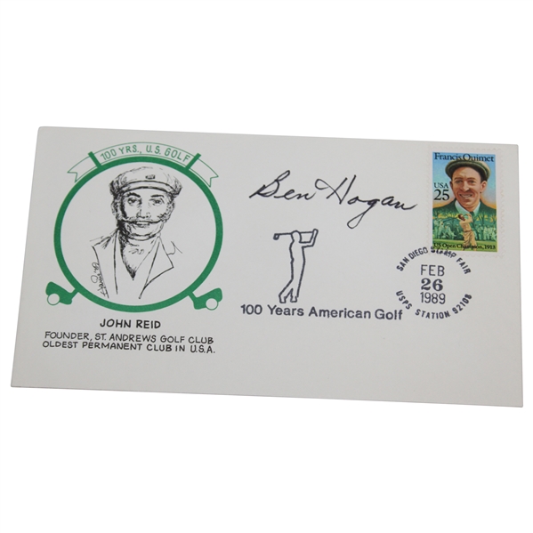 Ben Hogan Signed 100 Years American Golf FDC JSA# AI76738