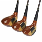 Power Bilt Citation USA Persimmon Driver, 3 & 5 Woods