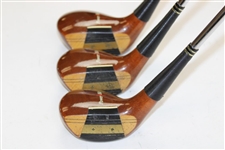 Power Bilt Citation USA Persimmon Driver, 3 & 5 Woods