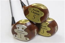 Power Bilt Citation USA Persimmon Driver, 3 & 5 Woods