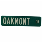 Oakmont Drive Green Reflective Double-Sided Street Sign