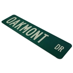 Oakmont Drive Green Reflective Double-Sided Street Sign