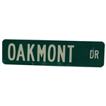 Oakmont Drive Green Reflective Double-Sided Street Sign