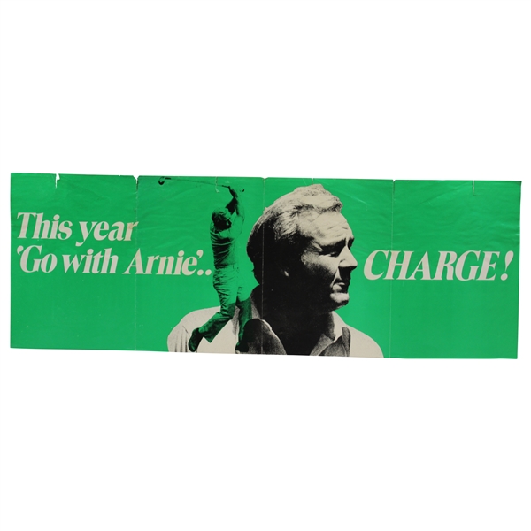 This Year Go with Arnie Charge! Foldout Arnold Palmer Poster