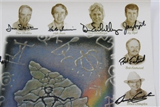 Multi-Signed 1998 MasterCard Championship Hualalai GC Poster JSA ALOA