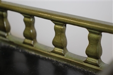 Ornate Old-Time Golf Themed Gold Trimmed Trinket / Jewelry Presentation Box