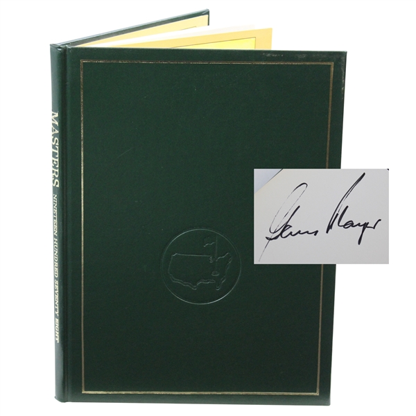 Gary Player Signed 1978 Masters Tournament Green Annual Book JSA ALOA