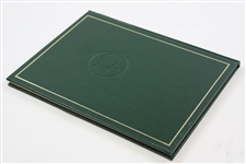 Gary Player Signed 1978 Masters Tournament Green Annual Book JSA ALOA