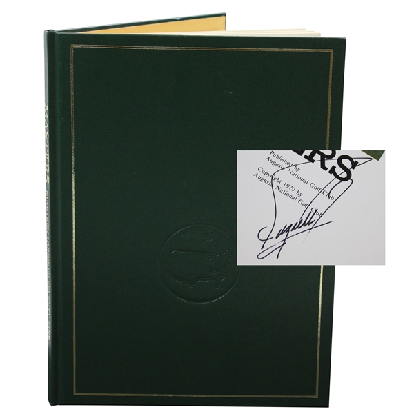 Fuzzy Zoeller Signed 1979 Masters Tournament Green Annual Book JSA ALOA