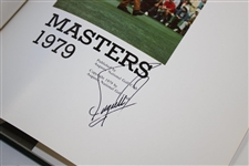 Fuzzy Zoeller Signed 1979 Masters Tournament Green Annual Book JSA ALOA