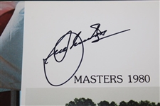 Seve Ballesteros Signed 1980 Masters Tournament Green Annual Book JSA ALOA