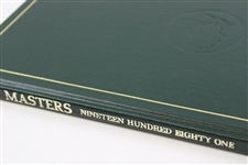 Tom Watson Signed 1981 Masters Tournament Green Annual Book JSA ALOA