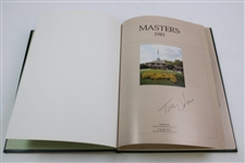 Tom Watson Signed 1981 Masters Tournament Green Annual Book JSA ALOA