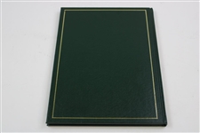 Tom Watson Signed 1981 Masters Tournament Green Annual Book JSA ALOA
