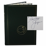 Jack Nicklaus Signed 1986 Masters Tournament Green Annual Book JSA ALOA