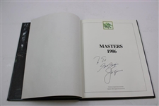 Jack Nicklaus Signed 1986 Masters Tournament Green Annual Book JSA ALOA