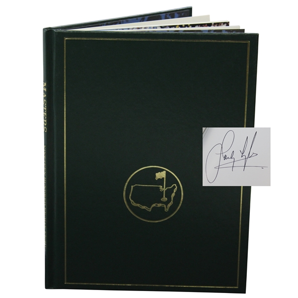 Sandy Lyle Signed 1988 Masters Tournament Green Annual Book JSA ALOA