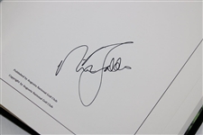 Nick Faldo Signed 1989 Masters Tournament Green Annual Book JSA ALOA