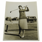 Glenna Collett Original Photo Signed On Back - 6 Time National Champion