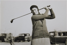 Glenna Collett Original Photo Signed On Back - 6 Time National Champion