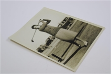 Glenna Collett Original Photo Signed On Back - 6 Time National Champion