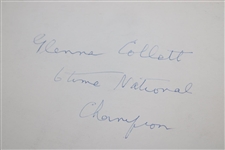 Glenna Collett Original Photo Signed On Back - 6 Time National Champion