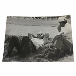 Jack Nicklaus Waiting On Tee Off On #14 1967 Pga Championship w/Dave Hill Wire Photo