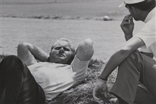 Jack Nicklaus Waiting On Tee Off On #14 1967 Pga Championship w/Dave Hill Wire Photo
