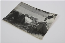 Jack Nicklaus Waiting On Tee Off On #14 1967 Pga Championship w/Dave Hill Wire Photo