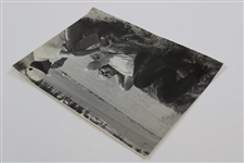 Jack Nicklaus Waiting On Tee Off On #14 1967 Pga Championship w/Dave Hill Wire Photo
