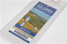 2015 US Open at Chambers Bay Sunday Ticket Jordan Spieth 2nd Major Win PSA NM-MT 8