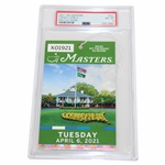 2021 Masters Tuesday Practice Round Ticket #X01921 PSA NM-MT 8
