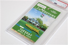 2021 Masters Tuesday Practice Round Ticket #X01921 PSA NM-MT 8