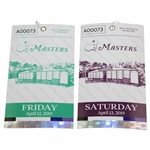 2019 Masters Tournament Friday & Saturday Tickets - Tigers 5th Masters Win