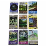 Nine (9) Masters Tournament Final Round Sunday Tickets - 2010-2018