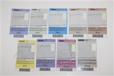 Nine (9) Masters Tournament Final Round Sunday Tickets - 2010-2018
