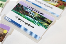Five (5) Masters Tournament Clubhouse Badges - 2011-2015