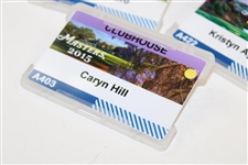 Five (5) Masters Tournament Clubhouse Badges - 2011-2015