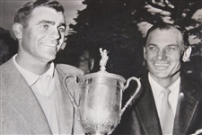 Jack Fleck & Ben Hogan 1955 US Open Championship Wire Photo