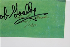 Goalby, Floyd & Aaron Signed 12th Hole Ltd Ed Augusta Print #1604/1950 Artist JSA ALOA