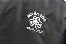 2017 US Open at Erin Hills Long Sleeve Full Zip Black Wind Jacket - Worn - Size XL