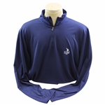 2015 US Open at Chambers Bay Long Sleeve 1/4 Zip Navy Blue Jacket - Worn - Size XL