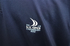 2015 US Open at Chambers Bay Long Sleeve 1/4 Zip Navy Blue Jacket - Worn - Size XL