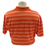 2012 US Open at The Olympic Club Short Sleeve Orange w/White Stripes Polo Shirt - Worn - Size L