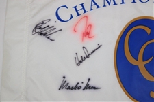 Nicklaus, Casper, Irwin & Six (6) others Signed Champions Gate Course Flag JSA ALOA