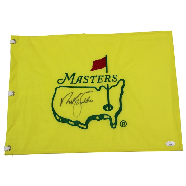 Nick Faldo Signed Undated Masters Embroidered Flag JSA #AI76828