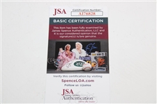Nick Faldo Signed Undated Masters Embroidered Flag JSA #AI76828